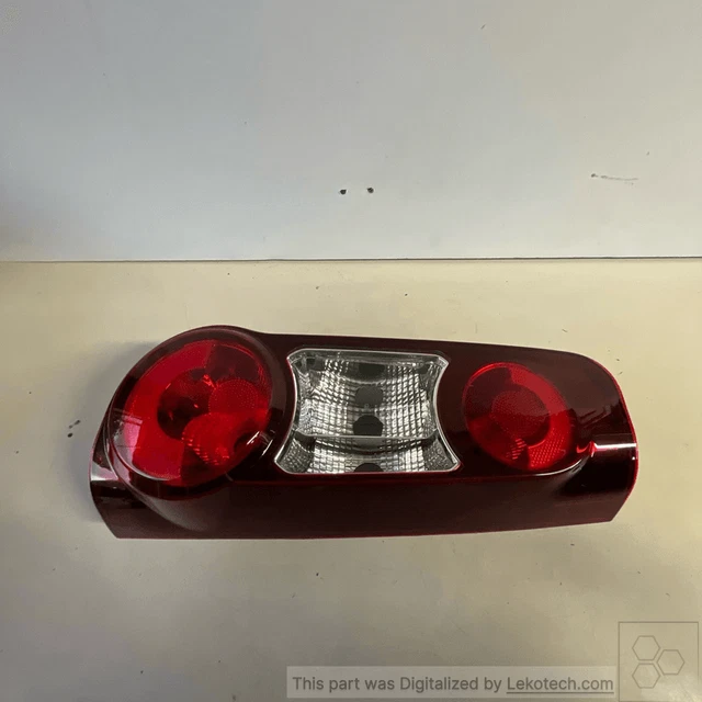 Feu Arrière Pour Peugeot Partner Et Citroën Berlingo (version Fourgon) - Modèle De Rechange 9820554880 - Rouge, Facile à Monter