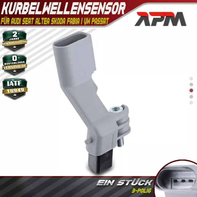 Impulsgeber Kurbelwelle Sensor für Audi A3 A4 VW Passat Polo 9N Golf 1K Skoda