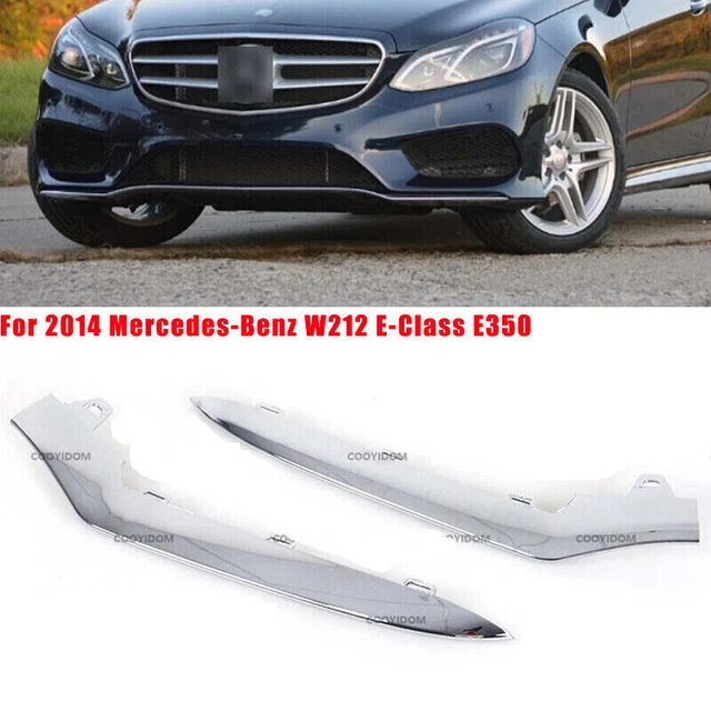 Front Bumper Chrome Trim Molding Compatible with Mercedes-Benz E Front Bumper Chrome Trim Molding Compatible with Mercedes-Benz E