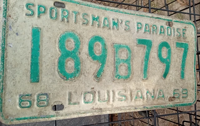 US Louisiana, License Plates, Automobilia, Transportation, Collectibles