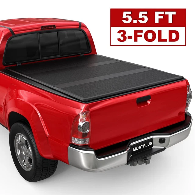5.5FT TRIFOLD HARD Solid Truck Bed Tonneau Cover For 20072024 Toyota