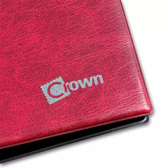 Album For Banknotes A4 Crown - New !!- Great For British Banknote Burgundy 3