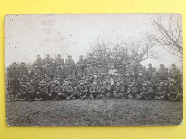 Post Card Carte  Photo Guerre MILITAIRES SOLDATS Uniforme du 16ème Régiment