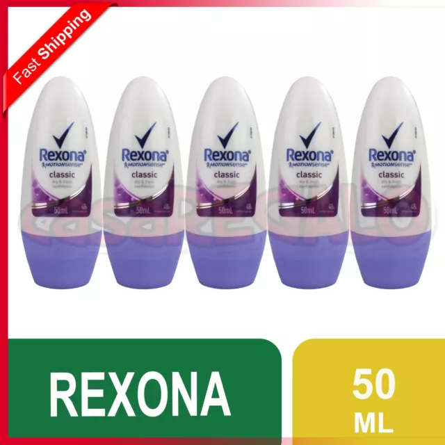 REXONA 50mL DEODORANT ROLL ON INVISIBLE DAY & FRESH CLASSIC