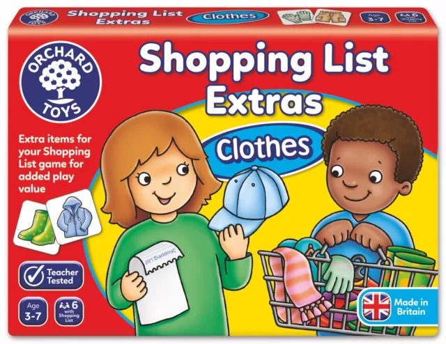 Shopping List Extras - Clothes by Orchard Toys 3 ~ 7