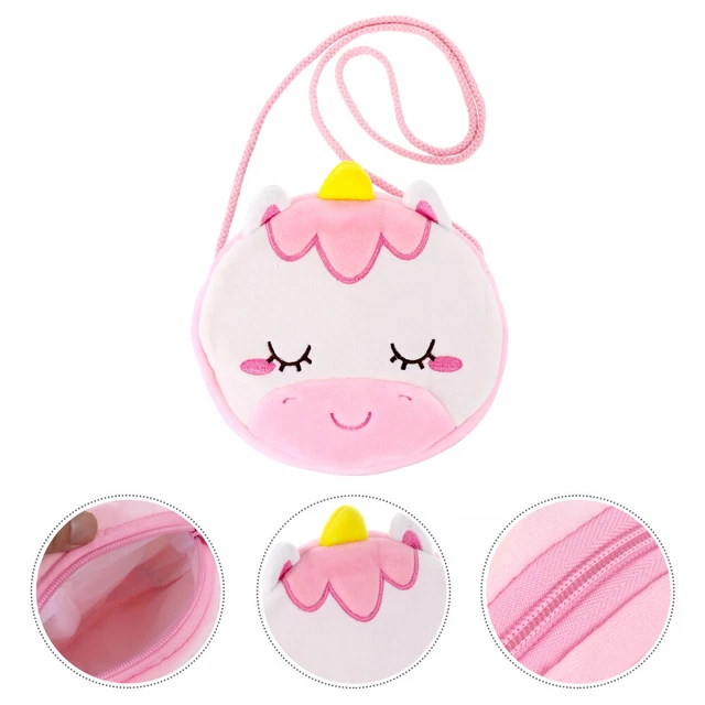 Unicorn Shoulder Bag Plush Women's Girls Crossbody Purse Cartoon Handbag Kids