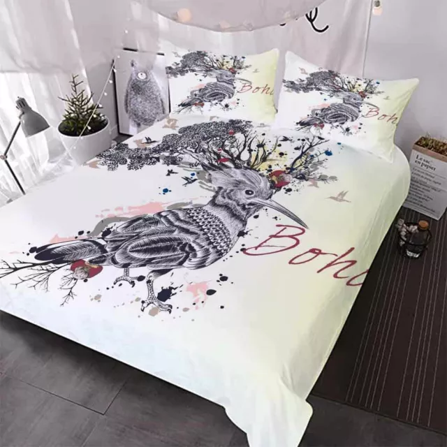 Birds Dangerous 3D Printing Duvet Quilt Doona Covers Pillow Case Bedding Sets