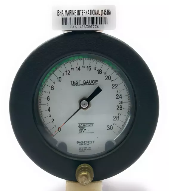 Ashcroft 1082 0-30 Test Gauge 601082AS02L20