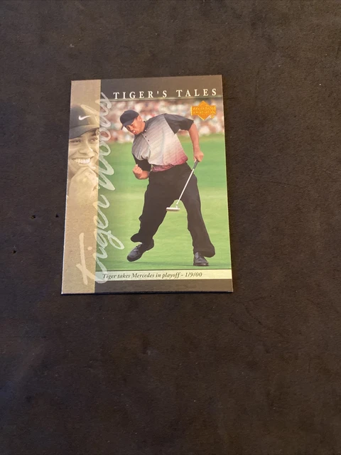 2001 Upper Deck - Tiger's Tales #TT21 & #11 Tiger Woods Rookie RC Year PGA Tour