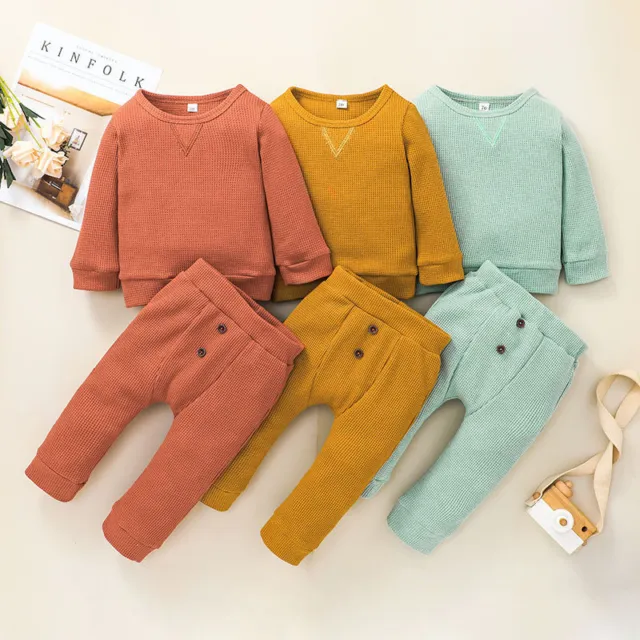 Baby Toddler Girls Autumn Outfits Sweatshirt Top Pants 2Pcs Casual Set Clothes