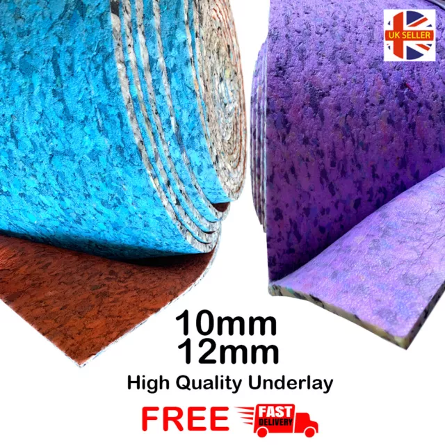 10mm, 12mm Thick PU Carpet Underlay Cushion Soft High Density Luxury Feel