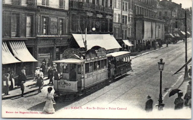 54 NANCY - rue de st dizier (beau plan de tramway)