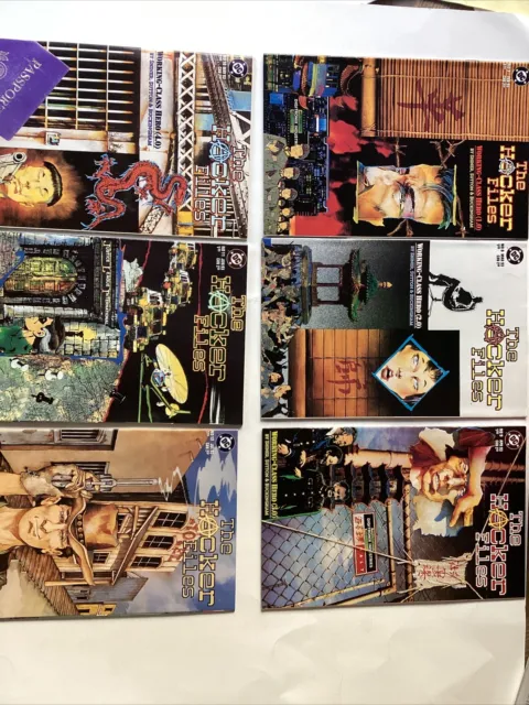 DC The Hacker Files Comic Books, #7-12 1992-93
