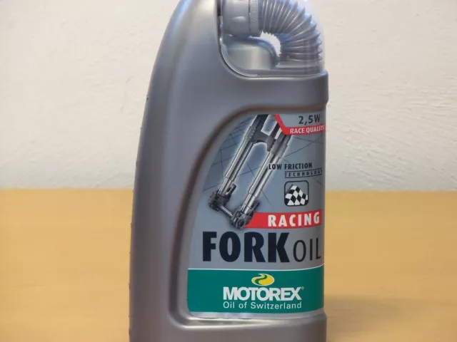 Motorex Racing Fork Oil Gabelöl SAE 2,5W 1 ltr synth Gabelöl ultralight