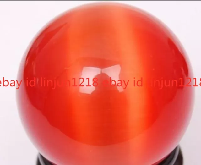 40mm Red Mexican Opal Sphere, Crystal Ball/Gemstone Free Stand