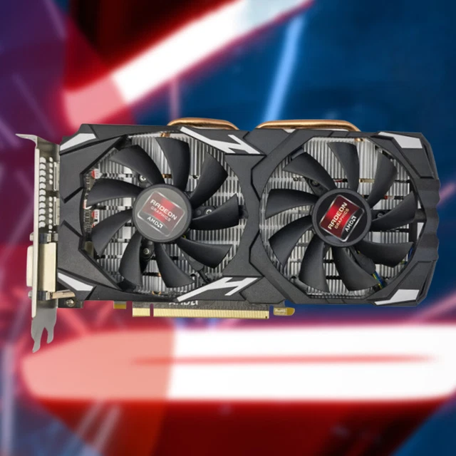 RX580 Graphics Card 8GB DDR5 256Bit Video Card Desktop Computer PC Accessories