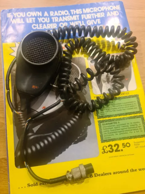 CB radio microphone K40 speech