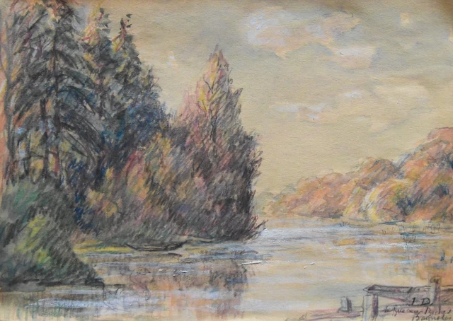 Louis Dupuis (1862-1951) (118) - watercolor - Bagnoles-de-l'Orne