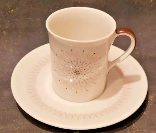 Royal Doulton Moring Star COFFEE CUP & SAUCER  ICONIC 1960'S PATTERN RETRO