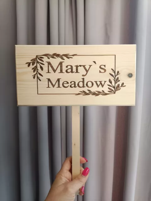 ANY TEXT Personalised Garden Sign garden signs home Name Plaque Outdoor Plate