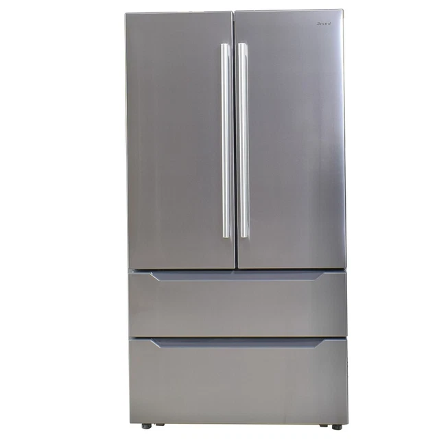 21 CU FT Counter Depth Fridge French Door Refrigerator Freezer