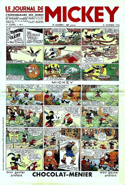 Le journal de MICKEY avant guerre N ° 1 À 476 Me Contacter Avant D'acheter 1934
