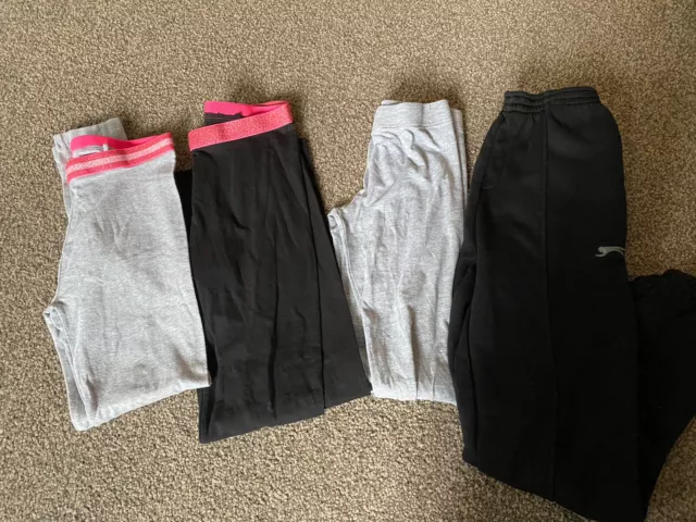 Girls leggings/joggers bundle Age 9-10 Years Slazenger/Primark