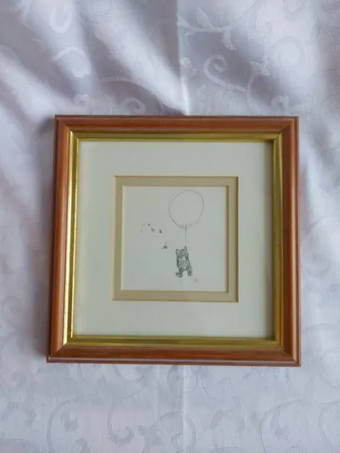 Framed Print Of Winnie The Pooh Pencil Drawing by Ernest Howard Shepard