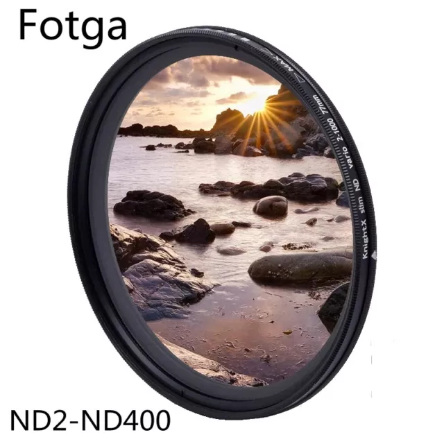 Fotga 49mm Slim Fader Variable  Filter Adjustable Neutral Density ND2 to U1D6