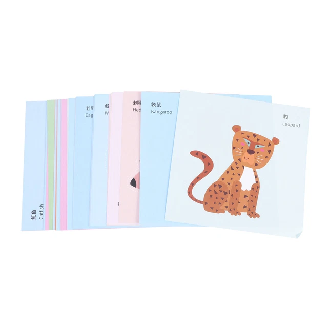 120 stücke Kids Paper-Cuts Kit DIY Origami Paper Creative Cut-Outs Papiere