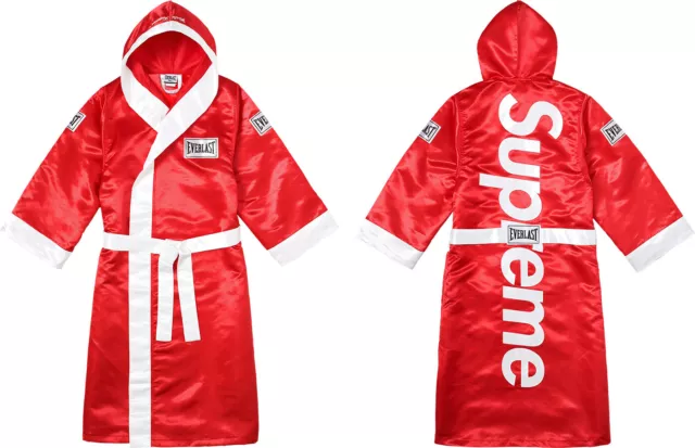 Supreme x Everlast Satin Hooded Boxing Robe FW17 (FW17A84) Size M-XL
