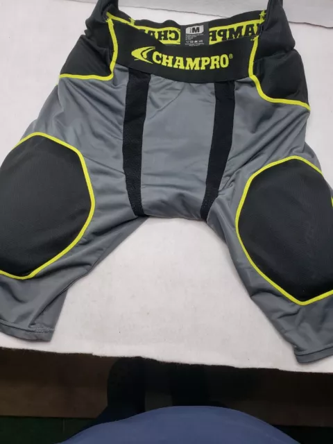 Champro Football Hip/Thigh/Tail Pad Compression Shorts, Adult M