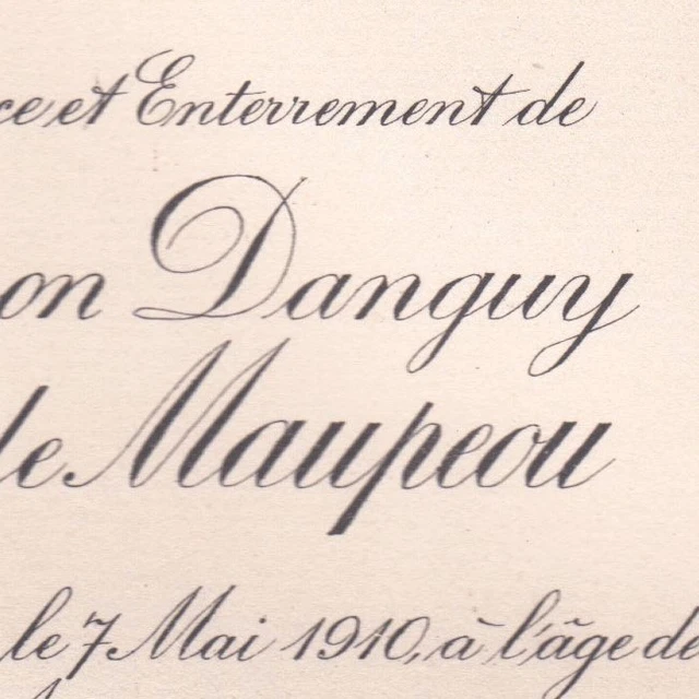 Camille Bergeron Danguy René Charles De Maupéou Paris 1910
