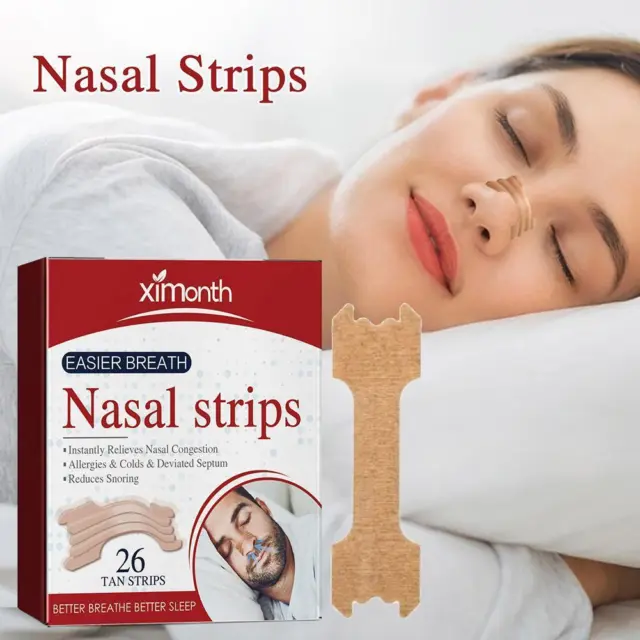 Breathe Right Tan Nasal Strips Extra-Strength Drug-Free NICE Strips S4B3