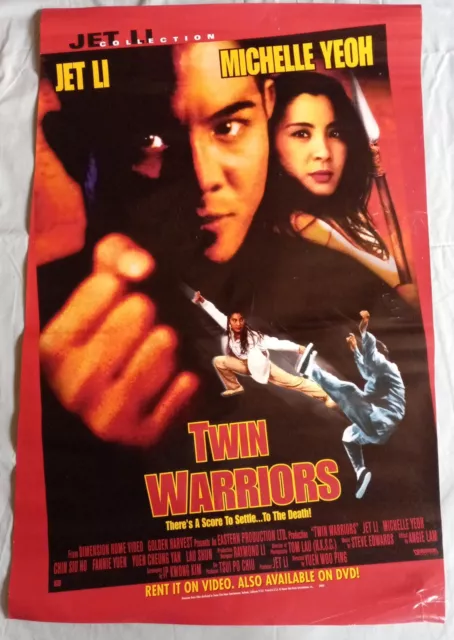 TWIN WARRIORS, (1993) Jet Li, original movie poster