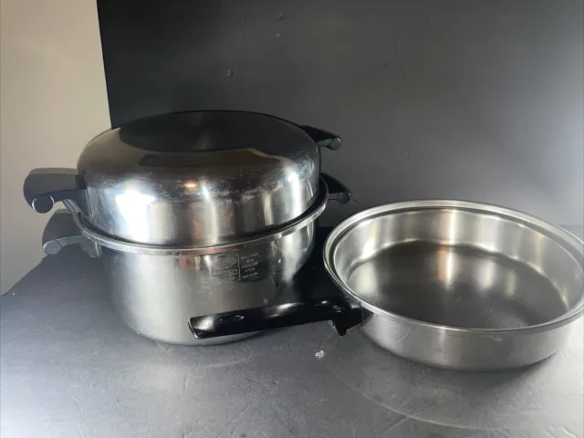 NEW Royal Prestige 5 Ply Stainless 10 1/2” Skillet & 8 Qt Dutch Oven + 1  Lid