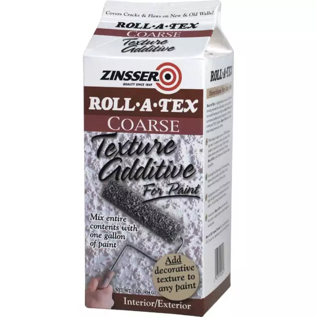 Zinsser Roll-A-Tex Coarse Texture Paint Additive, 1 Lb. 22234 Zinsser Roll-A-Tex