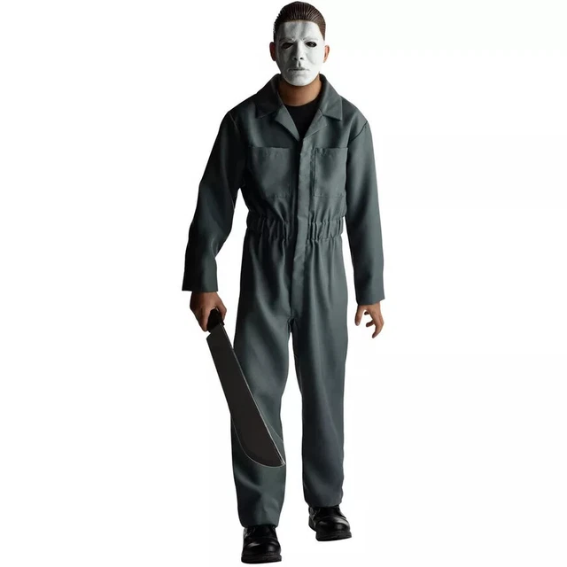 Michael Myers Halloween II Kids Jumpsuit with Mask Licensed Child Costume Grey