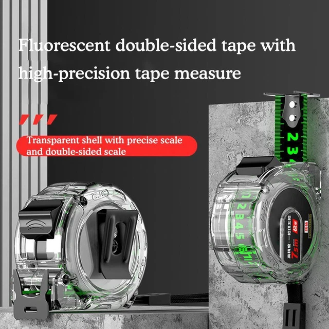 CEHVOM Fluorescent Steel Tape Measure Tape Measure Dark Night Fluorescent Precision Measuring Tape Clearance