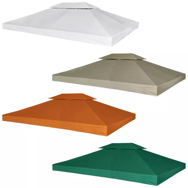 vidaXL Pavillon Abdeckung 310 g/m² 3x4 m Ersatzdach Plane Dach mehrere Auswahl S