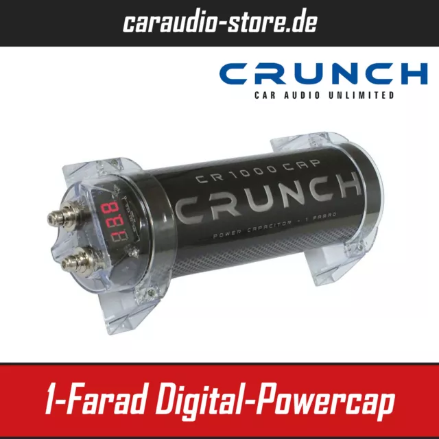 Crunch CR1000CAP 1 Farad Kondensator / Powercap / Strompuffer / Stromversorgung