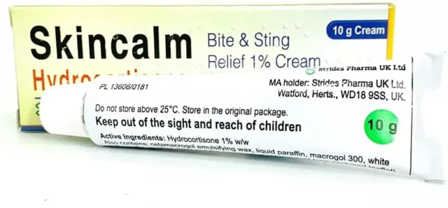 Bite and Sting Relief 1% Cream, 10g