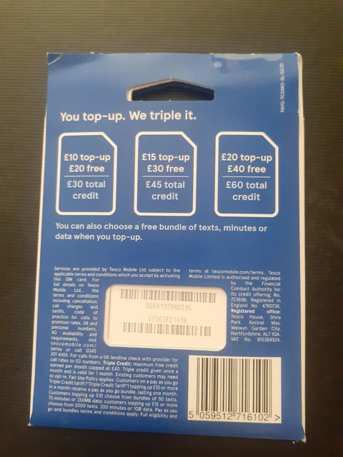 Tesco 02 Sim card 2