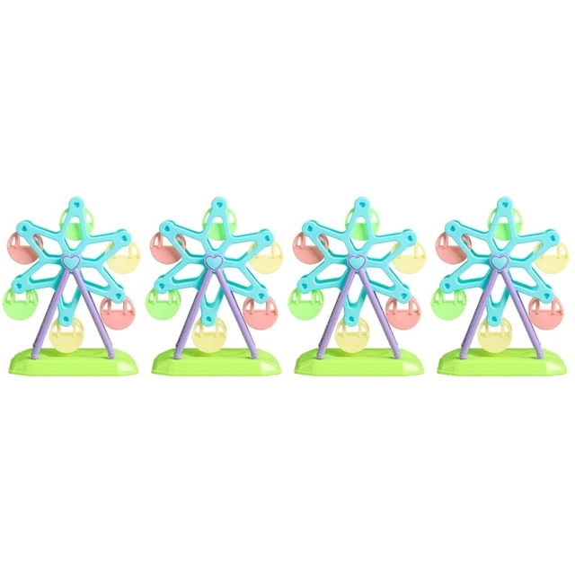 4x Spielzeug Kauspielzeug Papagei Käfig Vogelspielzeug Riesenrad-Vogelspielzeug