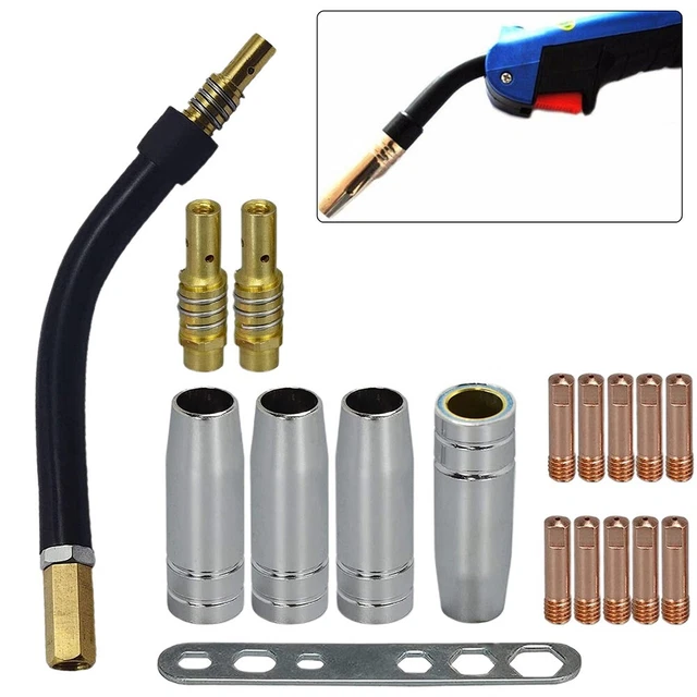 Contact Tip Set Welding Torch Kits Contact Tip Cup&Torch Neck Difuser & Shield