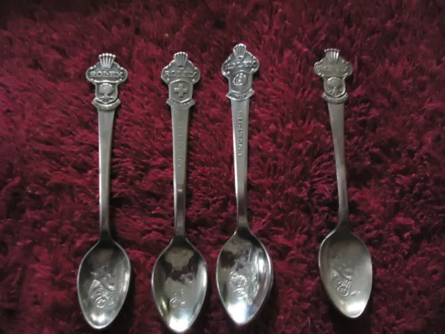 Vintage Rolex Tea spoons X4, all different