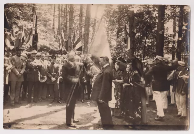 ALSACE -Saverne- Adolphe Chéron à la remise du drapeau de l'Union c.1930