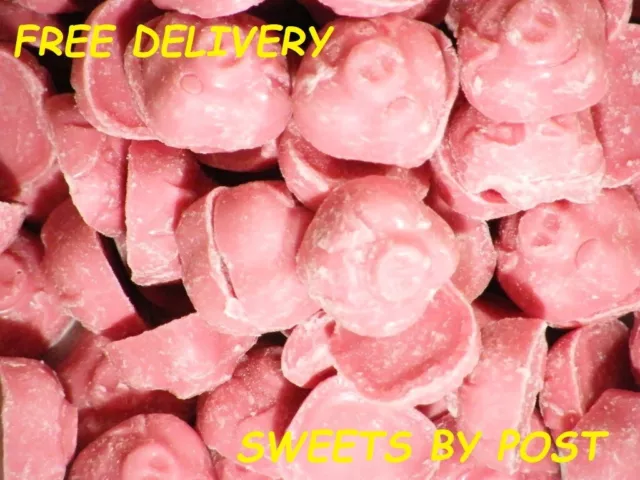 HANNAHS CHOCOLATE PORKY PIGS Retro Sweets Pick N Mix Strawberry Kids Party Candy