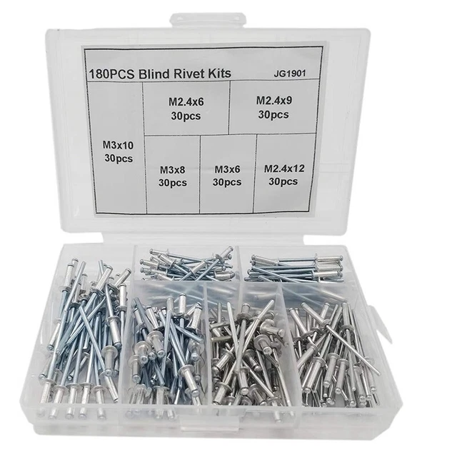 180Pcs Nail Decoration Aluminium Blind Kits For Furniture AssortmeP1