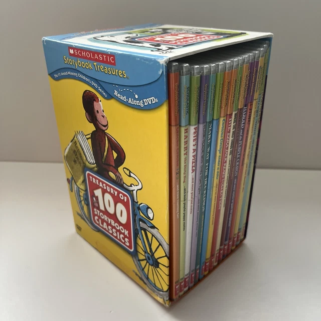SCHOLASTIC TREASURY 100 Storybook Classics 16 DVD Set Read-Along